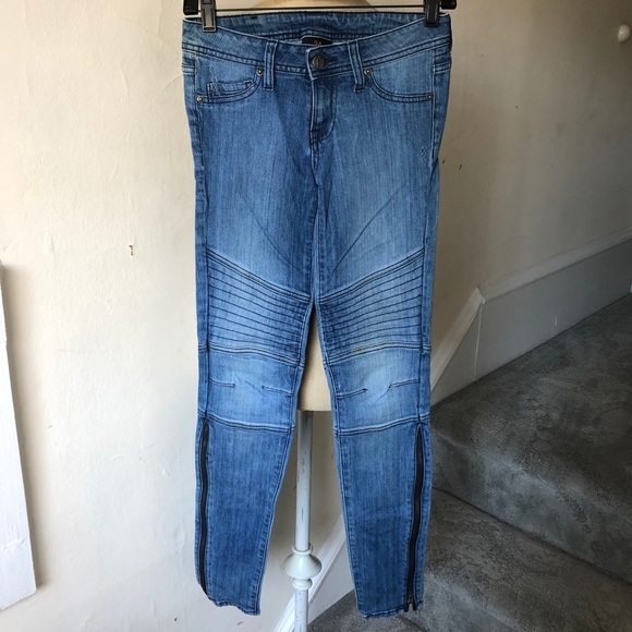 Genetic Morrison Moto Skinny Jeans in Road Warrior - Picture 1 of 9